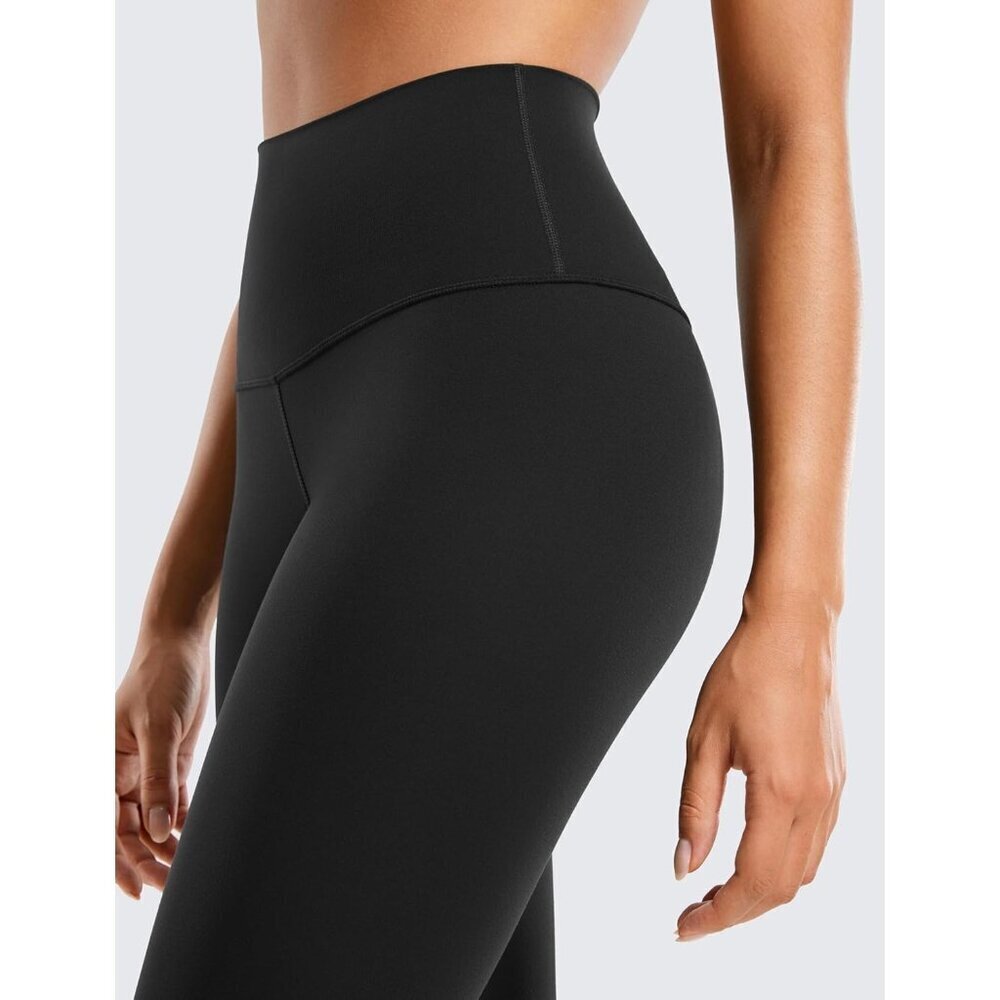 Women's Black Butter luxe Yoga Leggings 25" - High Waisted Soft - Picture 9 of 9